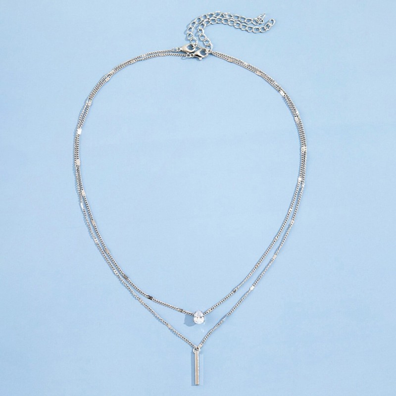 Silver deals alloy necklace